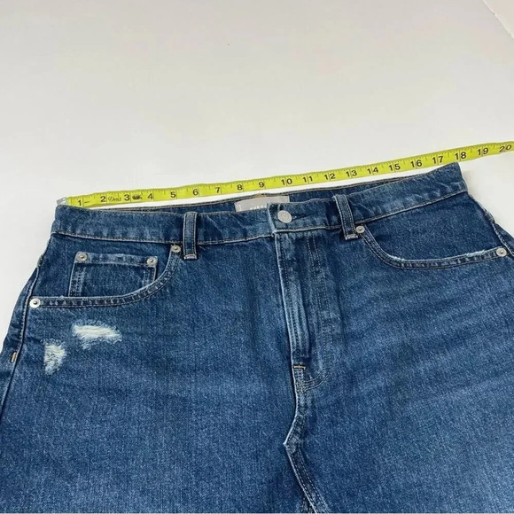 Everlane Reconstructed Denim Mini Skirt Size 32 - Picture 7 of 9